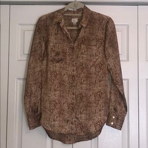 A New Day Snakeskin Button Down Shirt